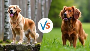 Irish Setter vs Golden Retriever