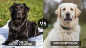 Flat Coated vs Golden Retriever