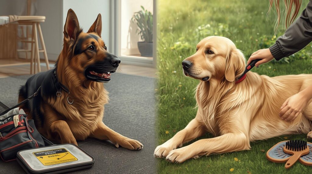 German Shepherd or Golden Retriever