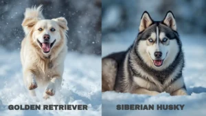 siberian husky vs golden retriever