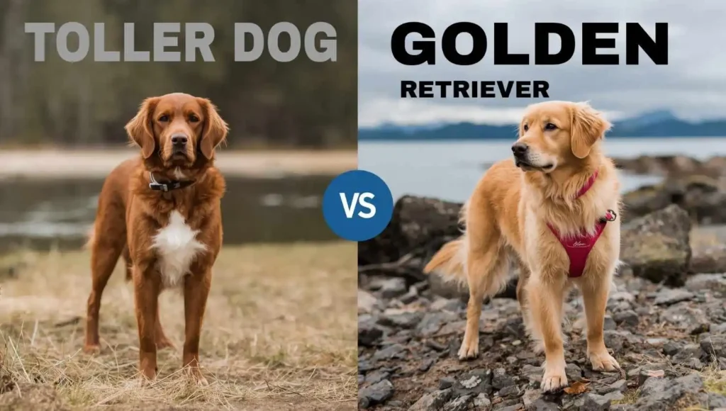 Current image: toller dog vs golden retriever