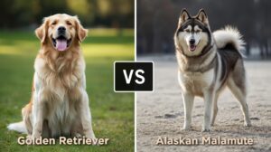 Golden Retriever vs Alaskan Malamute