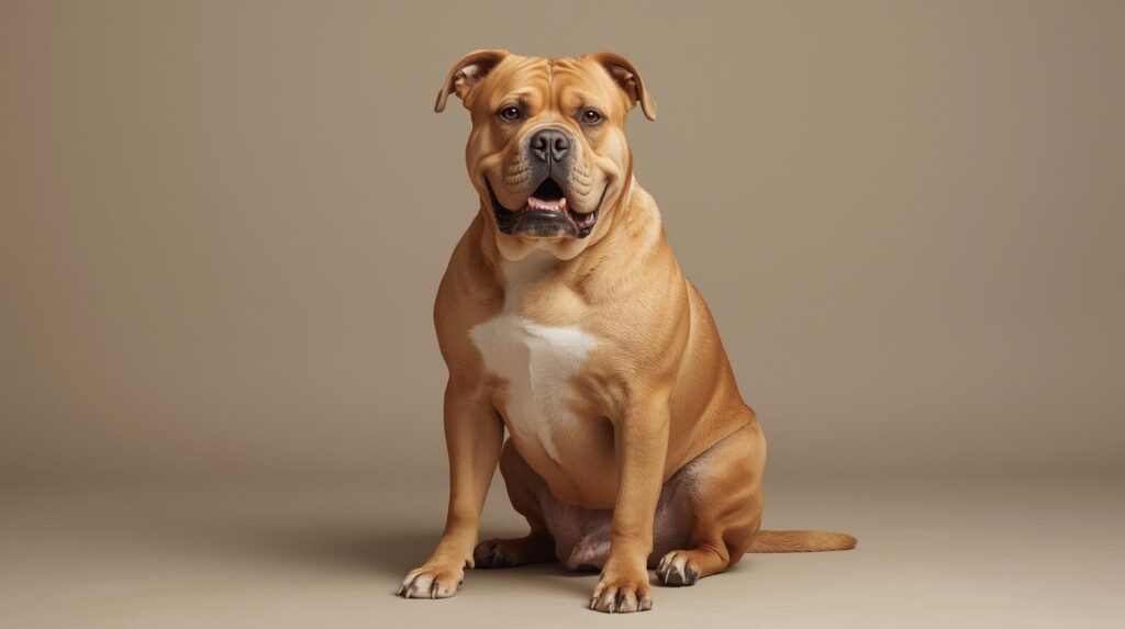 Current image: english bulldog and golden retriever mix