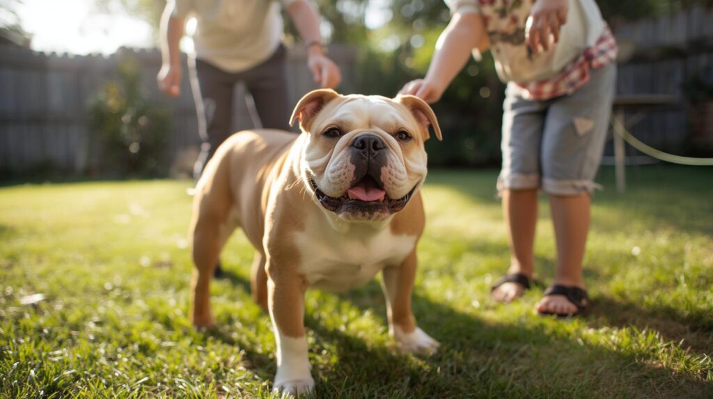 english bulldog golden retriever mix