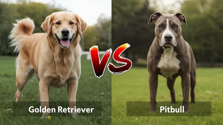 golden retriever vs pitbull